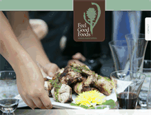 Tablet Screenshot of feelgoodfoodscatering.com